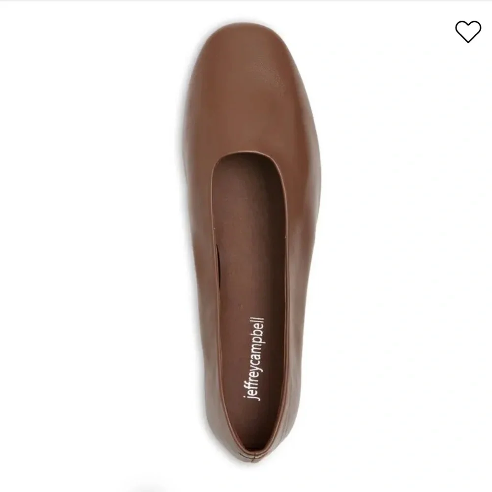 JEFFREY CAMPBELL Women's Trustee Round Toe Flats Light Brown Slip-On Shoes Sz 9 - Picture 3 of 13